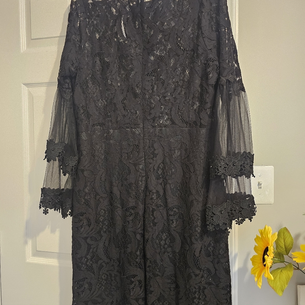 MadRag NWT Women's Black Lace Cocktail Dress Sz XL - Picture 6 of 16